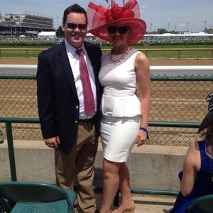 Antonio Melani Cream Peplum Dress 4